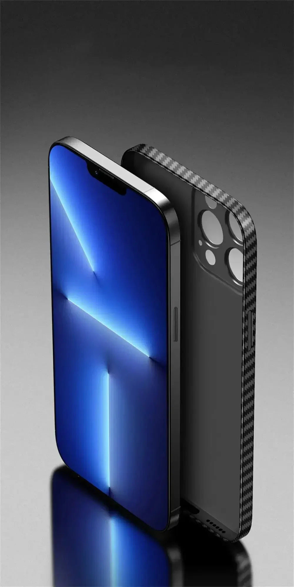 Ultra Thin Carbon Fiber Pattern Case For iPhone 15 14 13 12 11 Pro Max