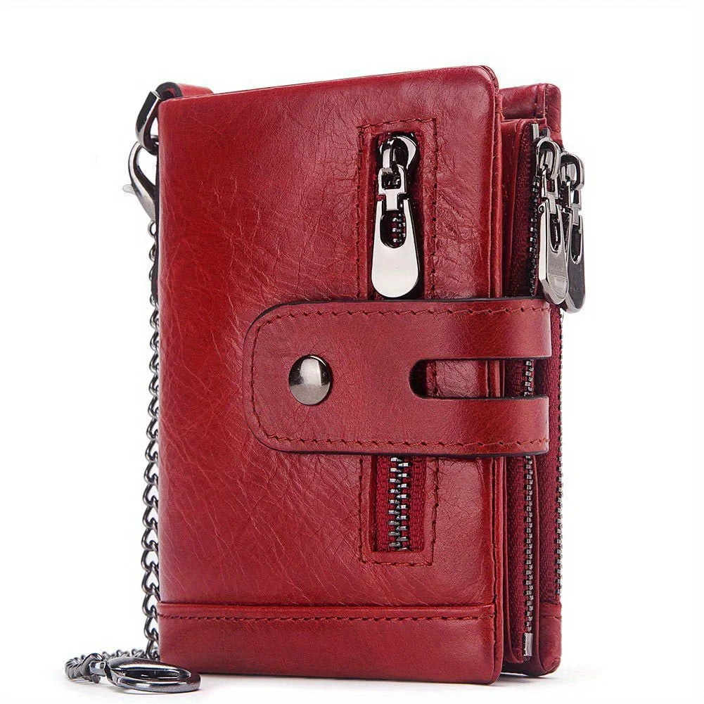 Genuine Leather RFID Mens Wallet Card Holder