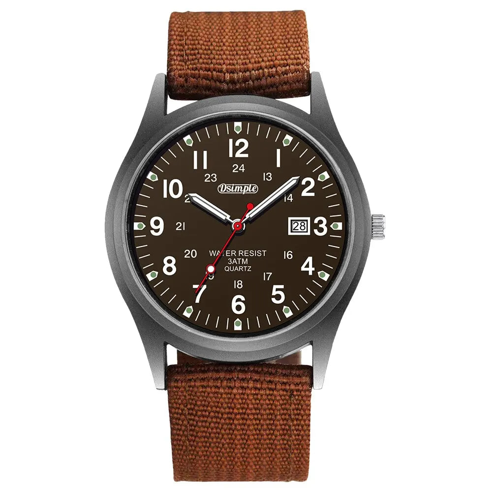 Fashion Mens Watch Luminous Hands Military Sports