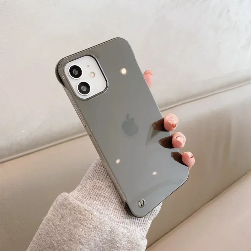Slim Frameless Clear Phone Case For iPhone 16 15 14 13 12 11