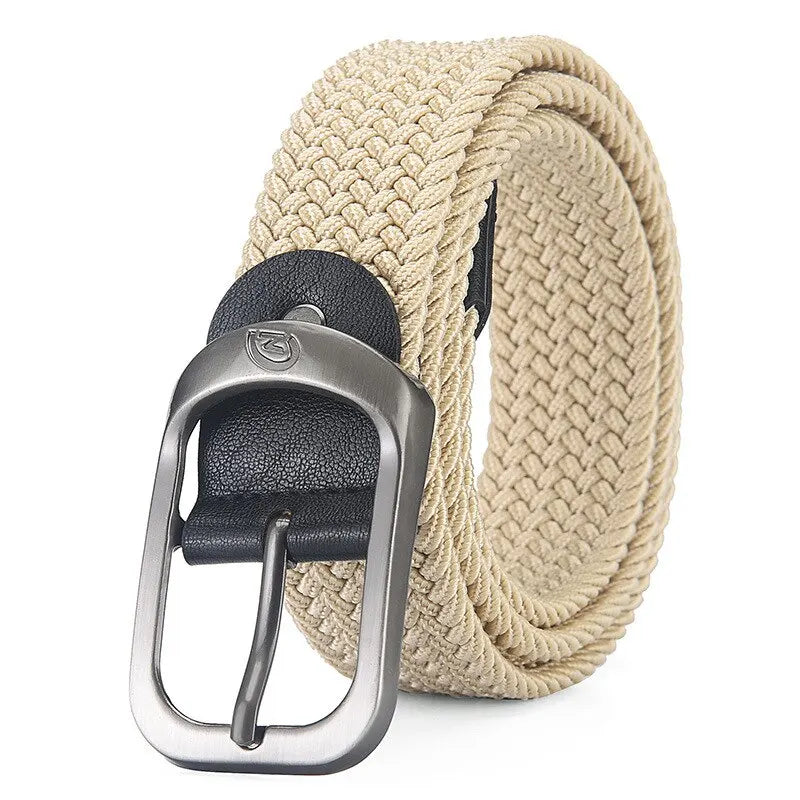 Mens Belt Woven Elastic Outdoor Sports Unisex