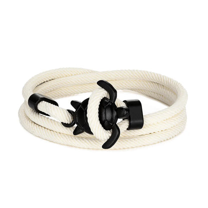 Hand Braided Sea Turtle Viking Bracelet Charms Rope For Men Women