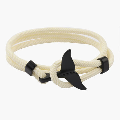 Handmade Multilayer Whale Tail Mens Bracelet