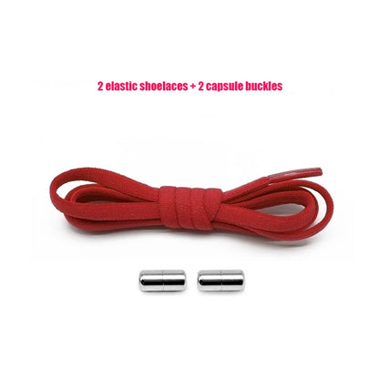 Elastic No Tie Shoelaces Semicircle Shoe Laces Sneakers Shoelace