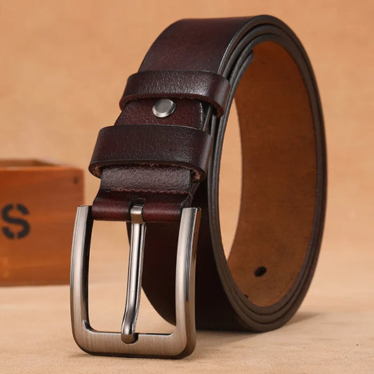 Stylish Mens Leather Belts with Pin Buckle Upgrade Your Wardrobe Today