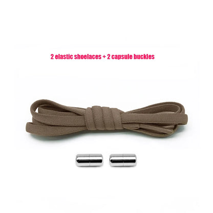 Elastic No Tie Shoelaces Semicircle Shoe Laces Sneakers Shoelace