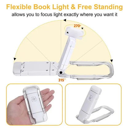 LED USB Rechargeable Book Light Reading Light Eye Protection Bookmark