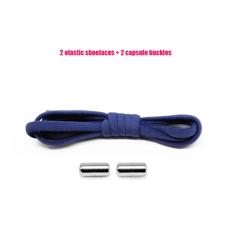 Elastic No Tie Shoelaces Semicircle Shoe Laces Sneakers Shoelace