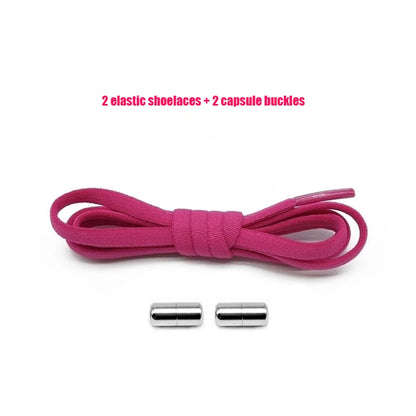 Elastic No Tie Shoelaces Semicircle Shoe Laces Sneakers Shoelace