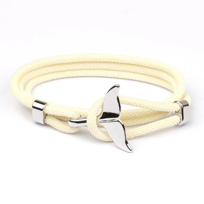 Handmade Multilayer Whale Tail Mens Bracelet