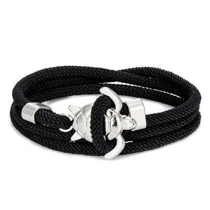 Hand Braided Sea Turtle Viking Bracelet Charms Rope For Men Women