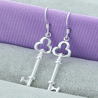 925 Sterling Silver Simple Fashion Jewelry Womens Earrings