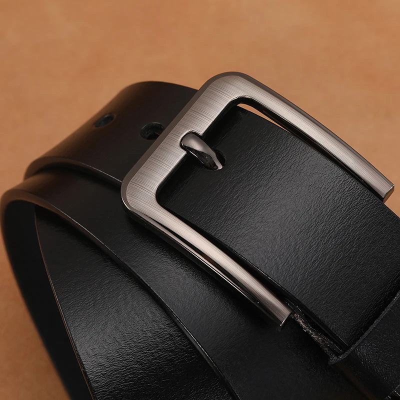 Stylish Mens Leather Belts with Pin Buckle Upgrade Your Wardrobe Today