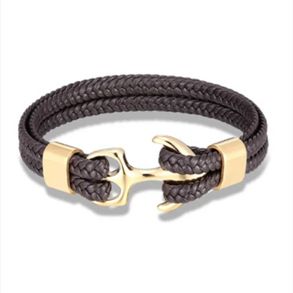 Fashion Leather Bracelet for Men Braid Multilayer Rope Chain