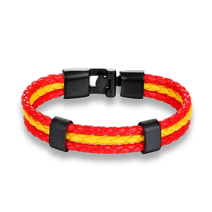 Multilayer Rope Leather Bracelet Magnet Bracelets Survival Bracelets