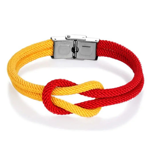 Multilayer Rope Leather Bracelet Magnet Bracelets Survival Bracelets