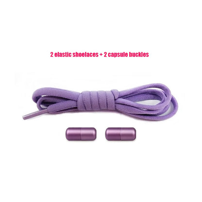 Elastic No Tie Shoelaces Semicircle Shoe Laces Sneakers Shoelace