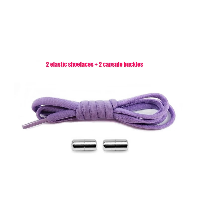 Elastic No Tie Shoelaces Semicircle Shoe Laces Sneakers Shoelace