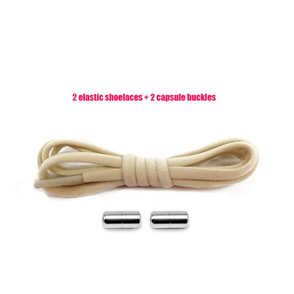 Elastic No Tie Shoelaces Semicircle Shoe Laces Sneakers Shoelace