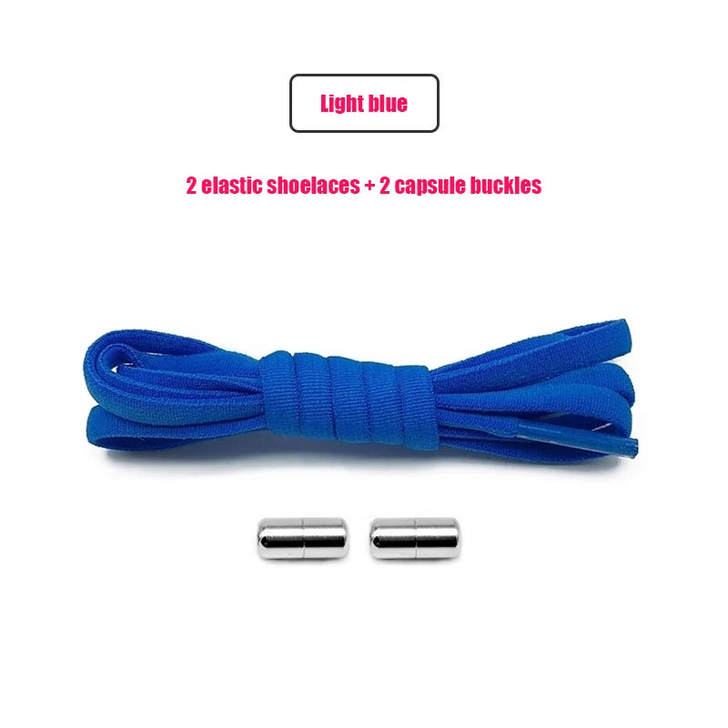 Elastic No Tie Shoelaces Semicircle Shoe Laces Sneakers Shoelace