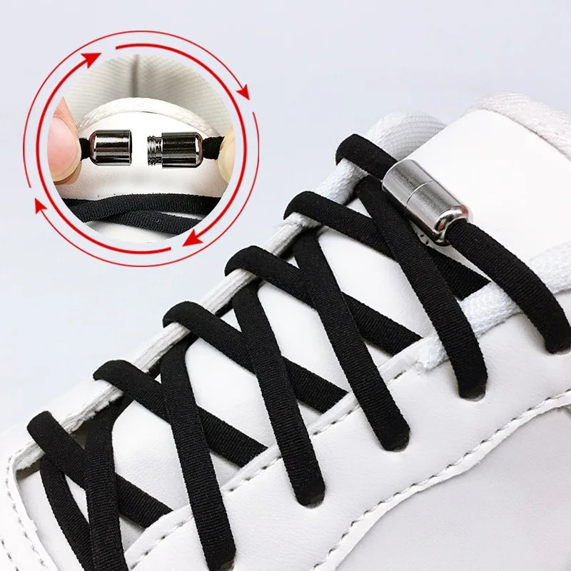 Elastic No Tie Shoelaces Semicircle Shoe Laces Sneakers Shoelace