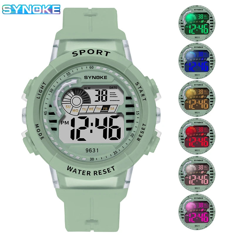 Kids Sport Watch 50M Waterproof Children Digital Wristwatch