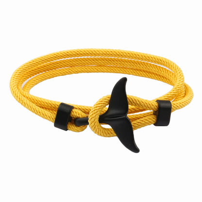 Handmade Multilayer Whale Tail Mens Bracelet