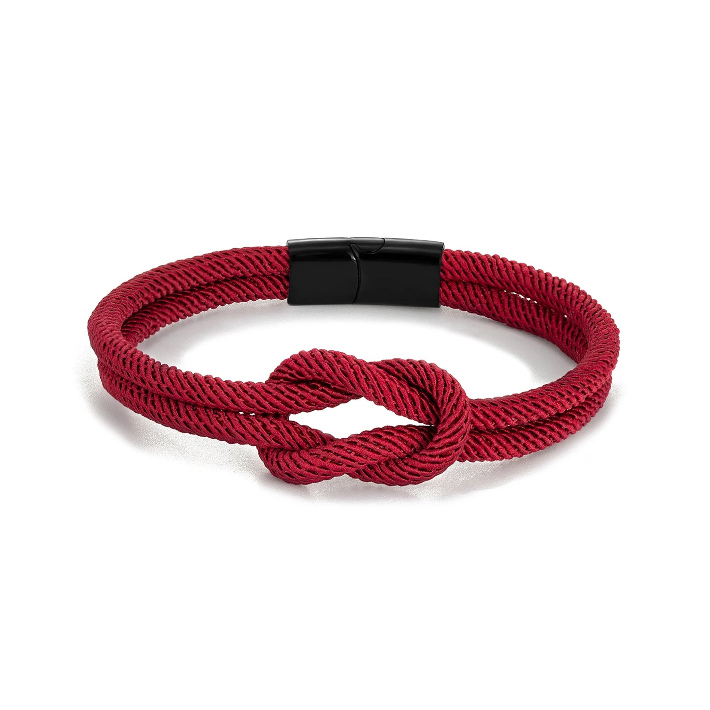 Unisex Double Layer Knotted Rope Bracelet