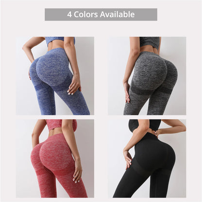 Womens Butt Lifting Yoga Leggings Elastic Workout High Waist Tights