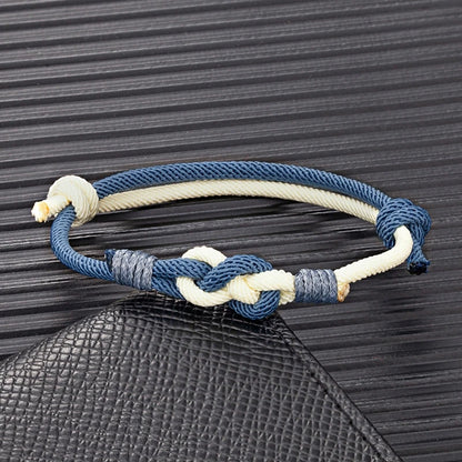 Lucky Men Women Sauvignon Blanc Knot Rope Lovers Couple Bracelet