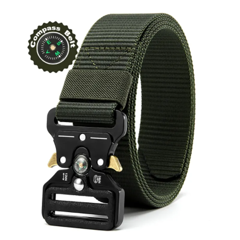 Outdoor Tactical Multi Function Canvas Mens Belt