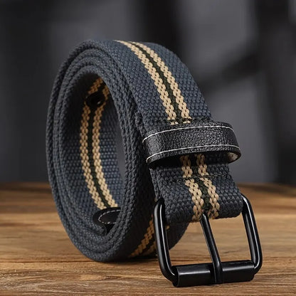 Mens Canvas Belt Casual Retro Women's Belt Outdoor Sports Belt