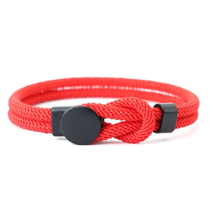 Novel Mens Rope Bracelet Double Layer Nylon Cord Chain Bracelets