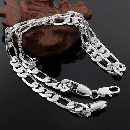 Mens 925 Sterling Silver Chain Necklace for Man Women