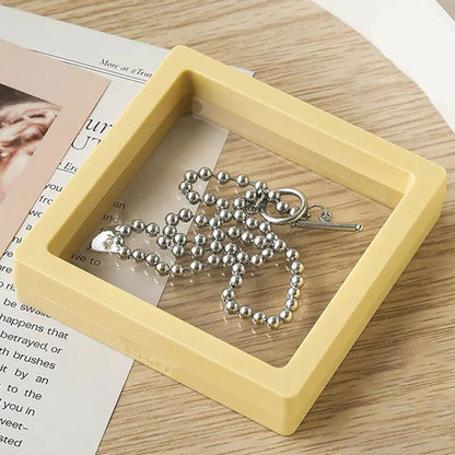 4 Pcs Transparent Pe Film Jewelry Storage Box