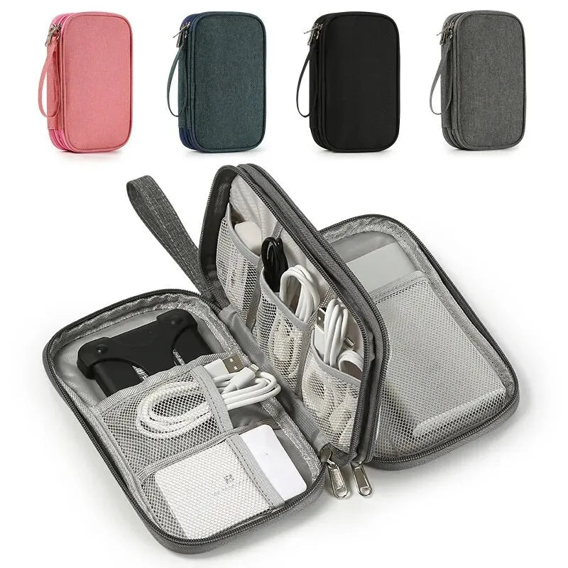 Portable Digital Product Cable Organizer Storage Bag