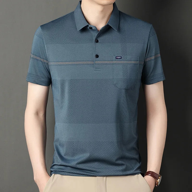 Mens Polo Shirts for Men Casual Short Sleeve Slim Fashion Shirts