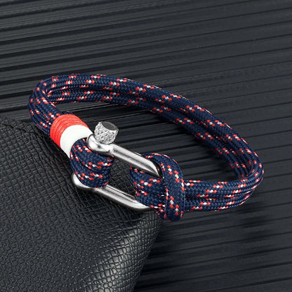 Navy Style Sport Camping Paracord Survival Bracelet for Men Women