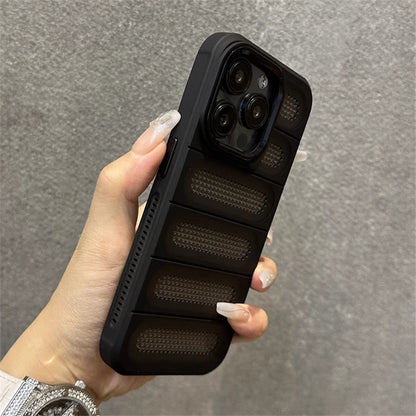 Luxury Heat Dissipation Breathable Hole Case For iPhone 16 15 14 13 12