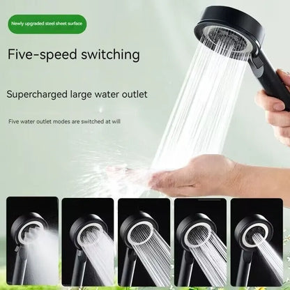 5 Modes Shower Head High Pressure Filter Rainfall Faucet Tap