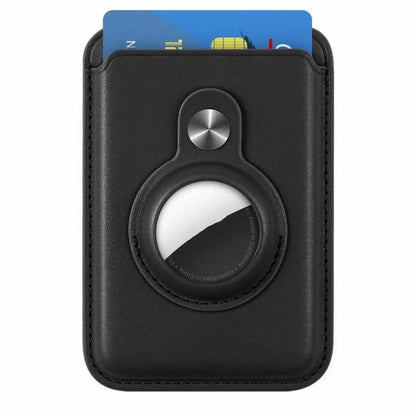 Magnetic Card Holder Wallet Built in AirTag Pocket for MagSafe for iPhone