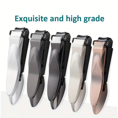 Nail Clippers for Men with Catcher Sharp Self Collecting Nail Cutters