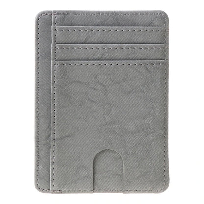 RFID Blocking Wallet Super Thin Mens Leather Card Holder