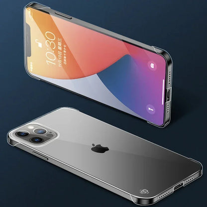 Slim Frameless Clear Phone Case For iPhone 16 15 14 13 12 11