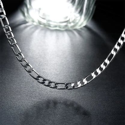 Mens 925 Sterling Silver Chain Necklace for Man Women