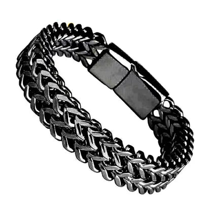 Hip Hop Stainless Steel Mens Simple Bully Punk Bracelet