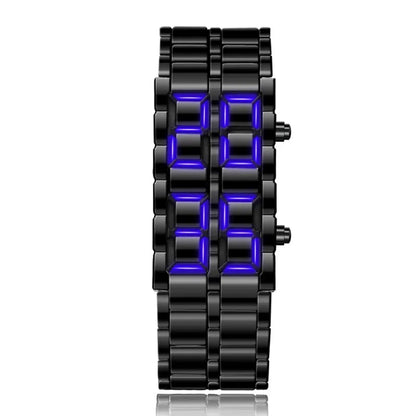 Blue LED Display Mens Digital Lava Watch