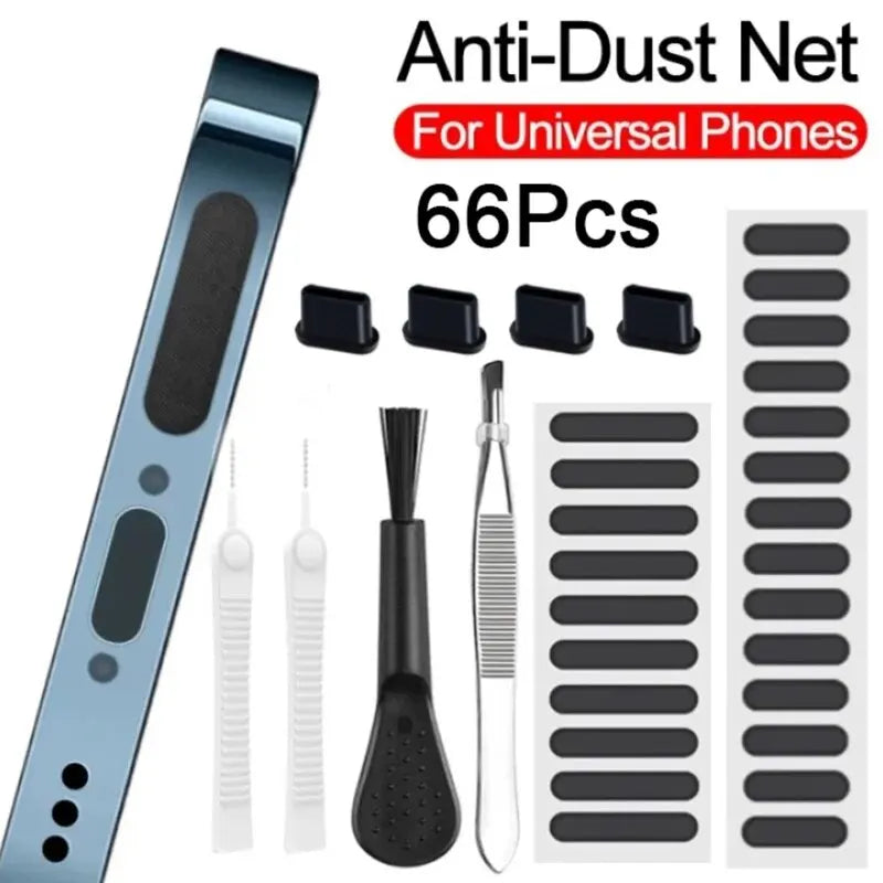 66pcs Phone Speaker Charging Port Cleaning Set for iPhone