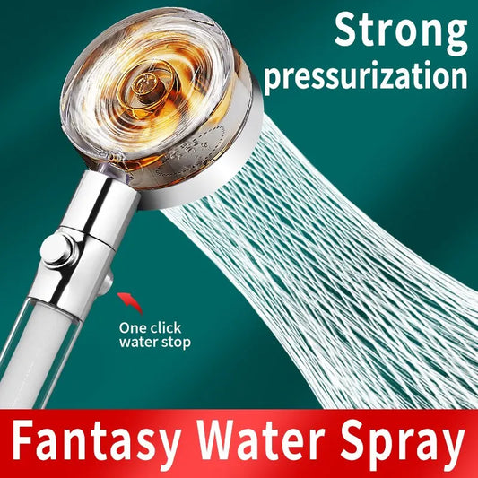 Propeller Shower Head High Preassure Water Saving