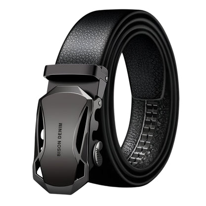 Mens Belt Cow Leather Belts Automatic Buckle